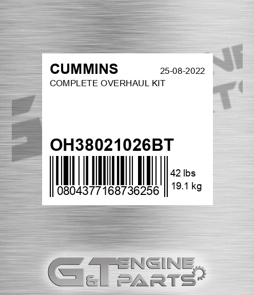 OH3802102-6BT Complete Overhaul Kit for CUMMINS