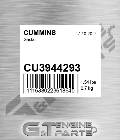CU3944293 Gasket for CUMMINS