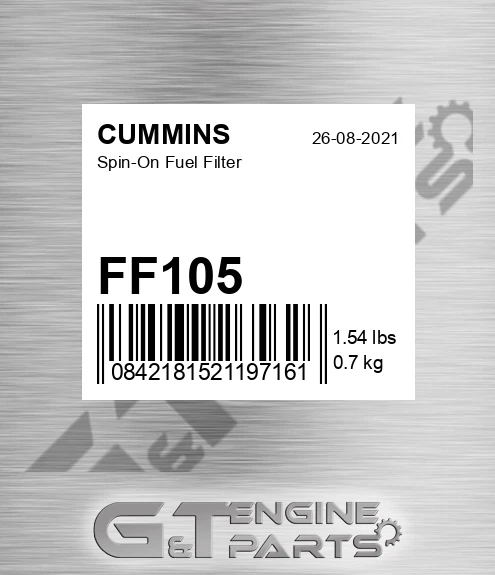 FF105 Spin-on Fuel Filter
