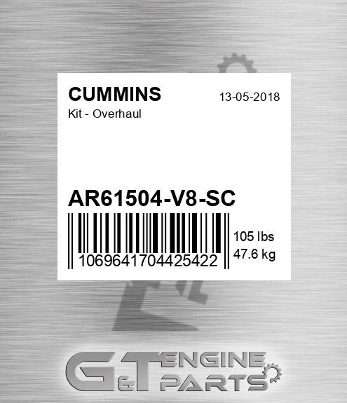 AR61504-V8-SC Kit - Overhaul for CUMMINS