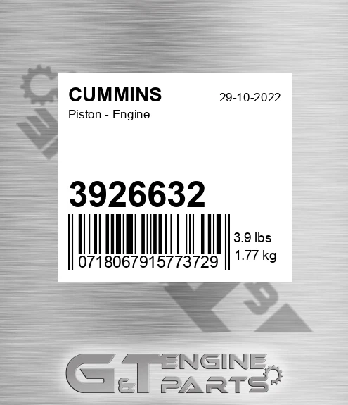 3926632 Piston - Engine