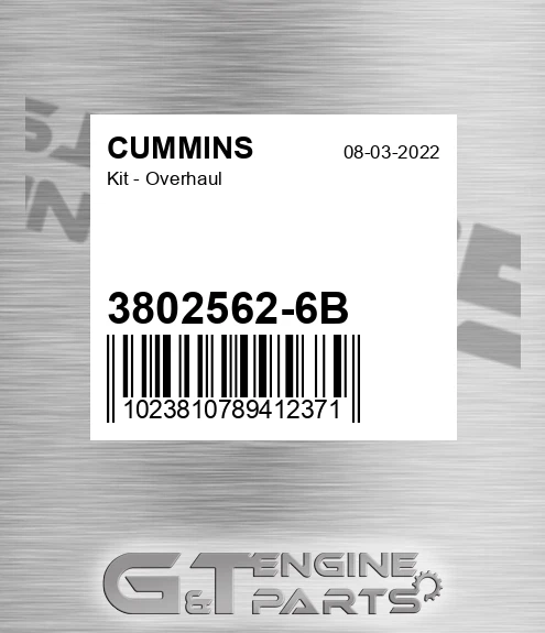 3802562-6B Kit - Overhaul for CUMMINS