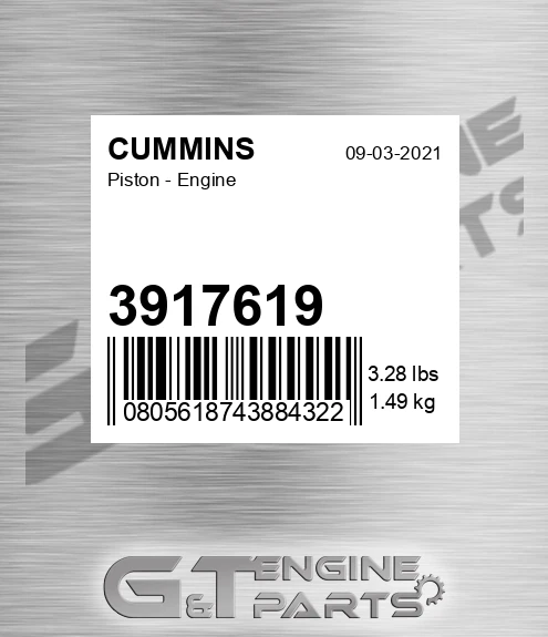 3917619 Piston - Engine