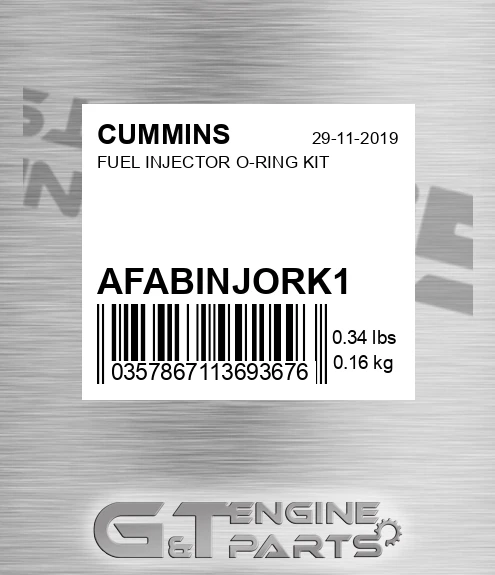 AFA-BINJ-ORK-1 Fuel Injector O-ring Kit for CUMMINS