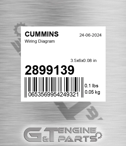 2899139 Wiring Diagram for CUMMINS