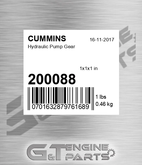 200088 Hydraulic Pump Gear