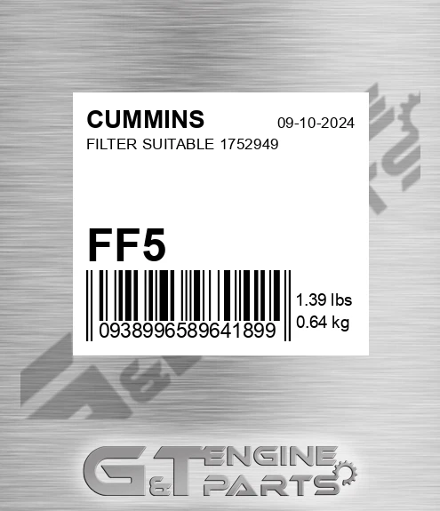 FF5 Filter Suitable 1752949