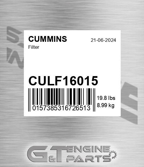 CULF16015 Filter for CUMMINS