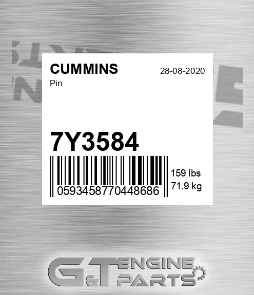 7Y3584 Pin for CUMMINS