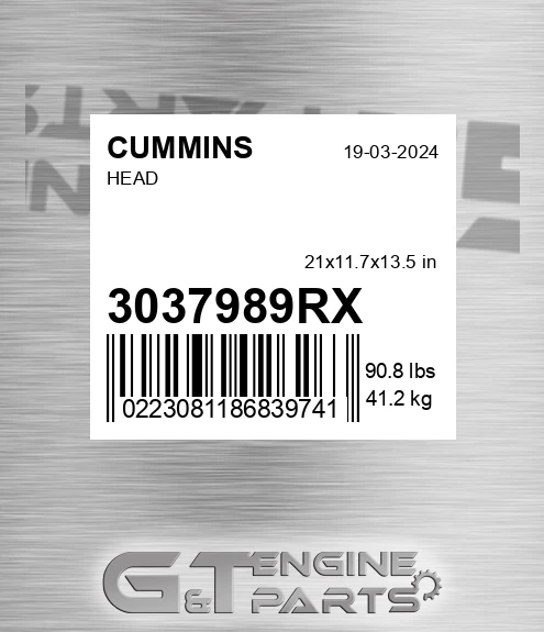 3037989RX CUMMINS Head