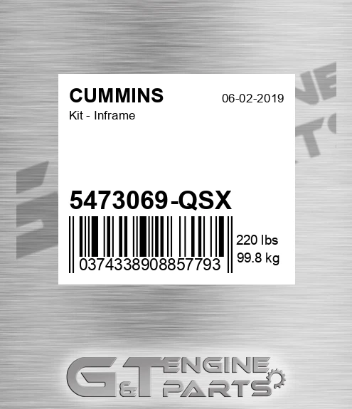 5473069-QSX Kit - Inframe for CUMMINS