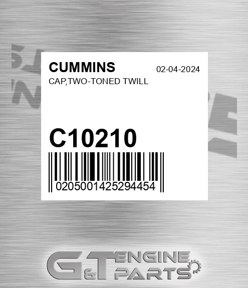 C10210 Cap,two-toned Twill