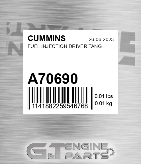 A70690 CUMMINS Fuel Injection Driver Tang