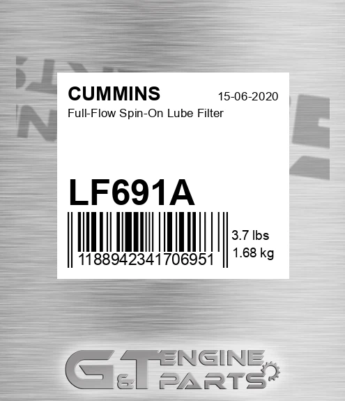 LF691A Full-flow Spin-on Lube Filter