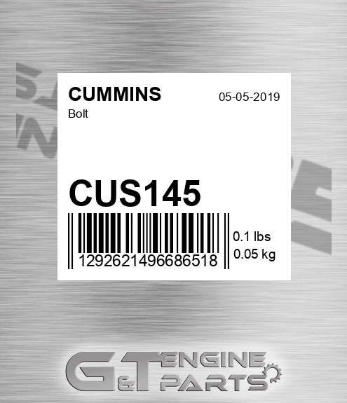 CUS145 Bolt
