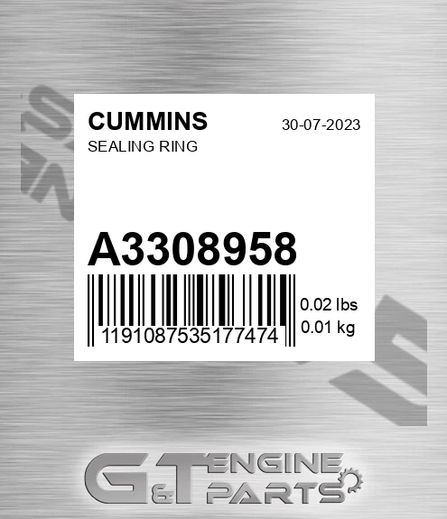 A3308958 Sealing Ring