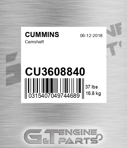 CU3608840 Camshaft