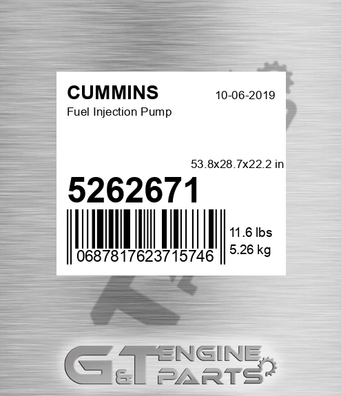 5262671 Fuel Injection Pump for CUMMINS