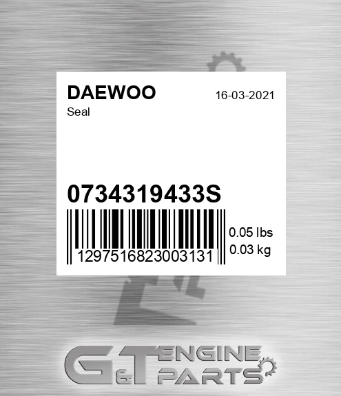 0734319433S Seal