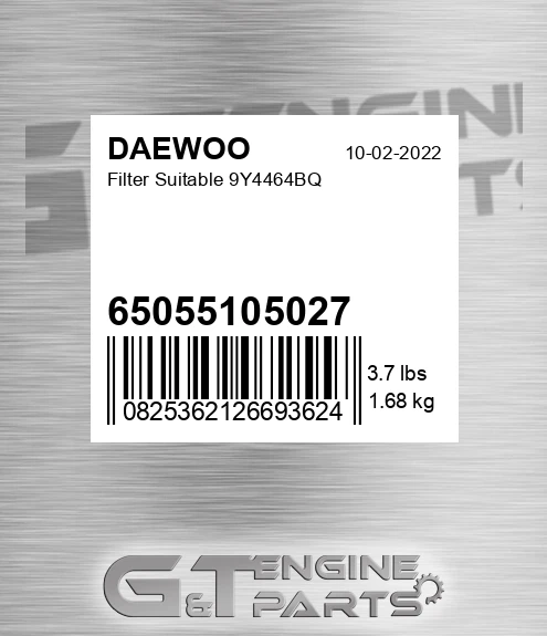 65055105027 Filter Suitable 9y4464bq