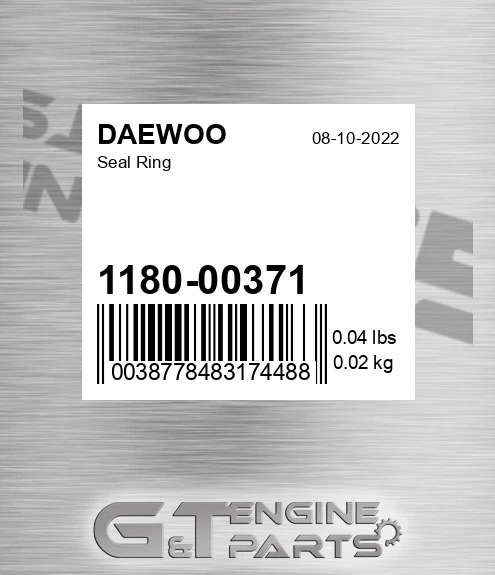 118000371 Seal Ring