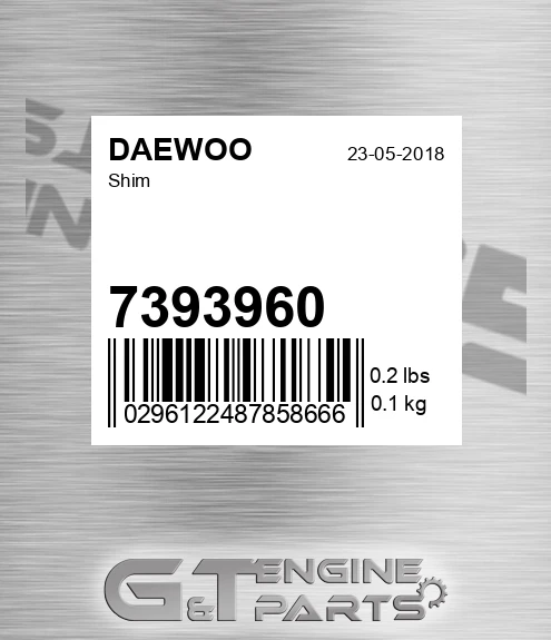 7393960 Shim for DAEWOO