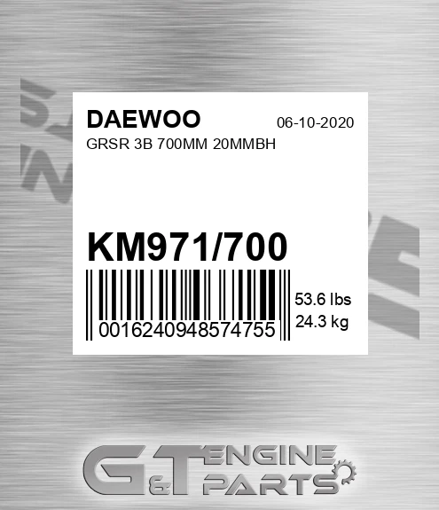 KM971/700 Grsr 3b 700mm 20mmbh