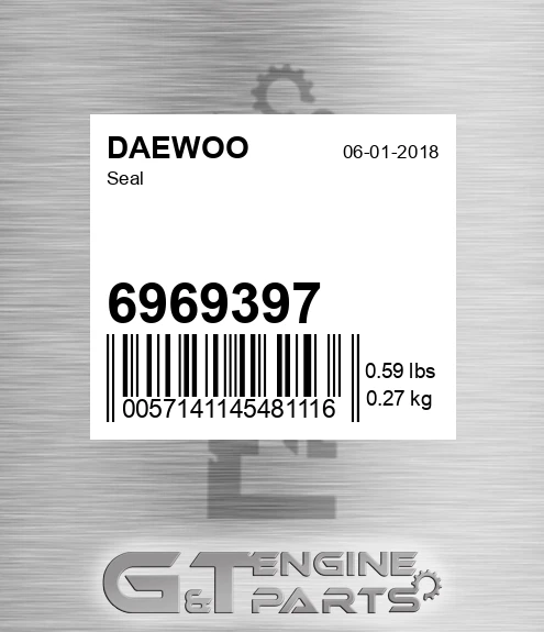 6969397 DAEWOO Seal