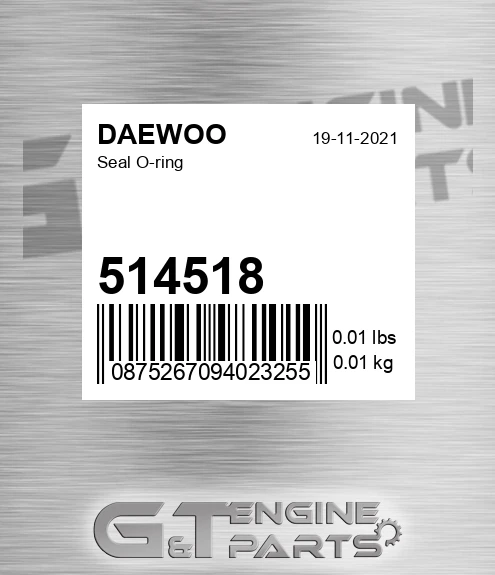 514518 DAEWOO Seal O-ring