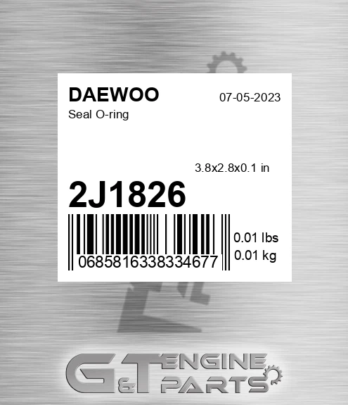 2J1826 Seal O-ring