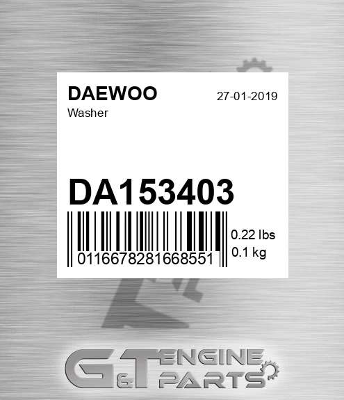 DA153403 Washer