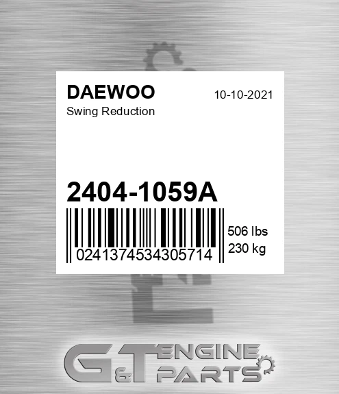2404-1059A Swing Reduction