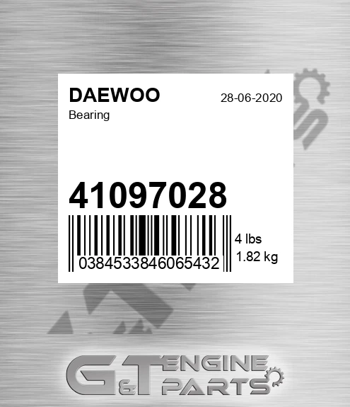 41097028 Bearing for DAEWOO