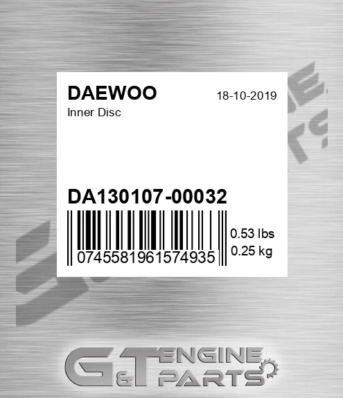 DA130107-00032 Inner Disc