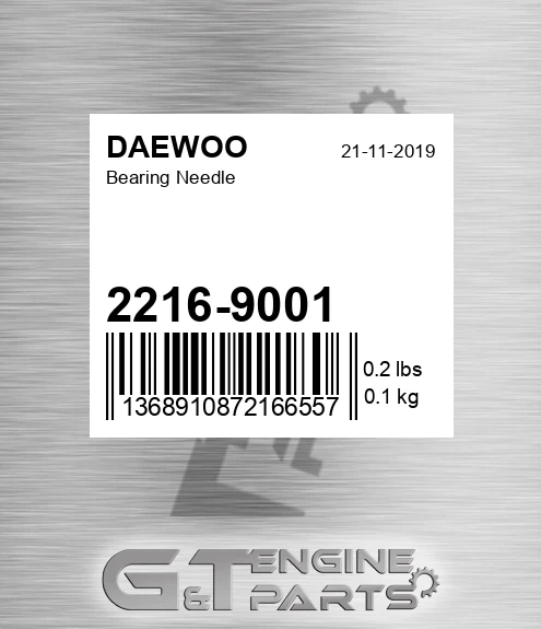 2216-9001 Bearing Needle
