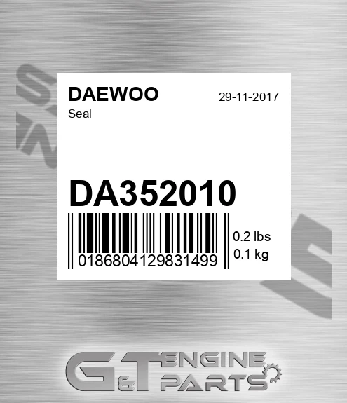 DA352010 Seal