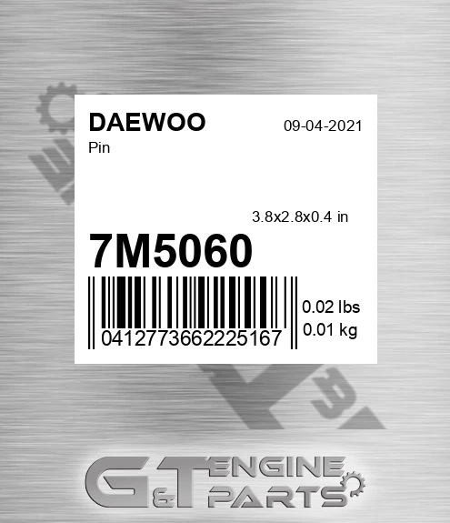 7M5060 DAEWOO Pin