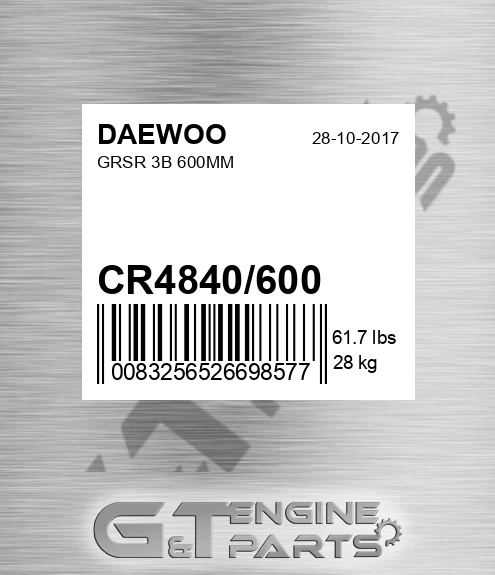 CR4840/600 Grsr 3b 600mm