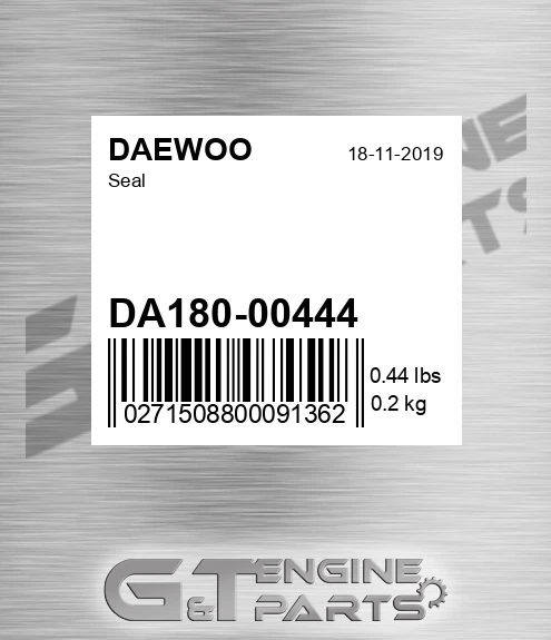 DA18000444 Seal for DAEWOO