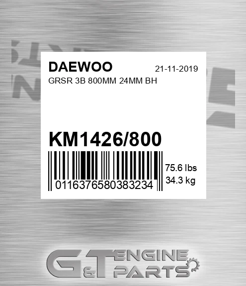 KM1426/800 Grsr 3b 800mm 24mm Bh