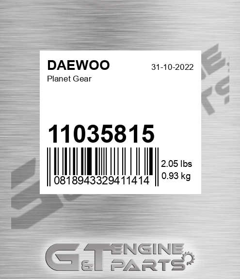 11035815 Planet Gear for DAEWOO