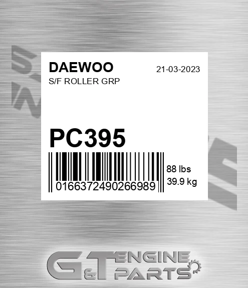 PC395 DAEWOO S/f Roller Grp