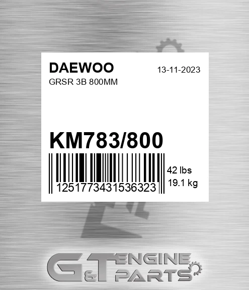 KM783/800 Grsr 3b 800mm