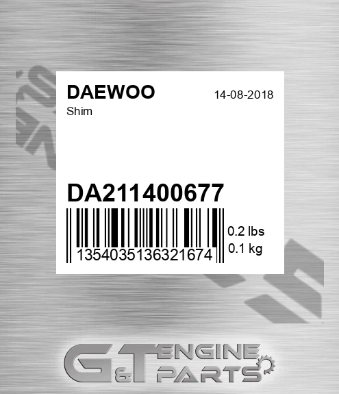 DA211400677 Shim