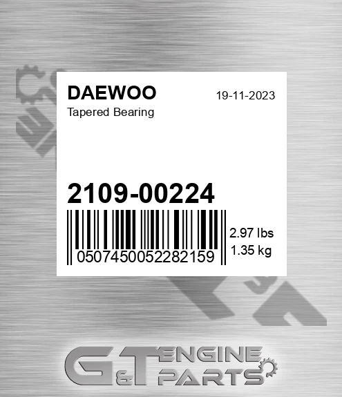 210900224 Tapered Bearing