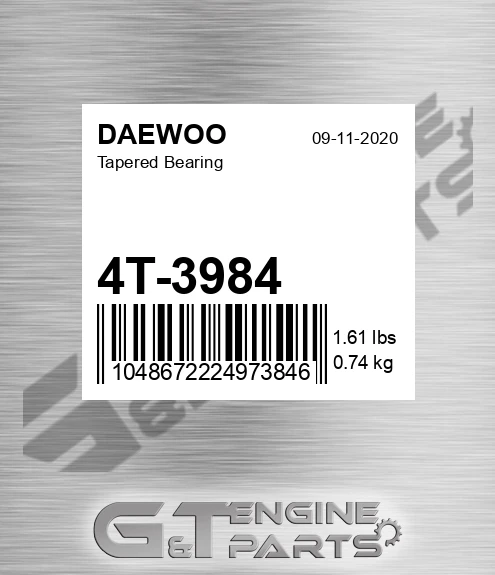 4T-3984 Tapered Bearing