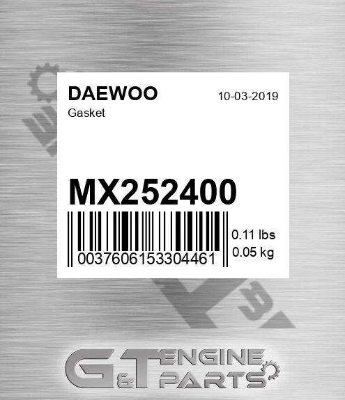 MX252400 Gasket