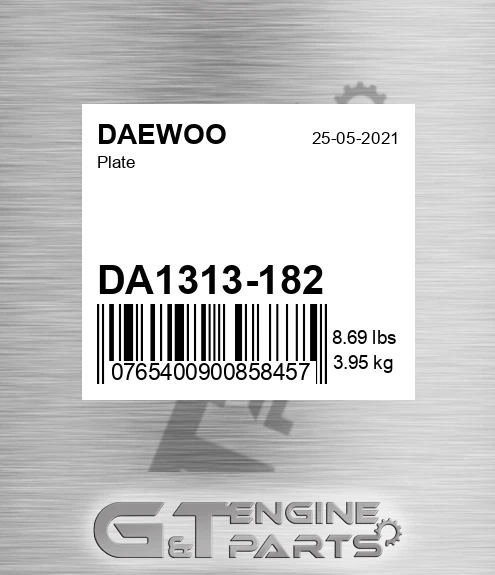DA1313-182 Plate