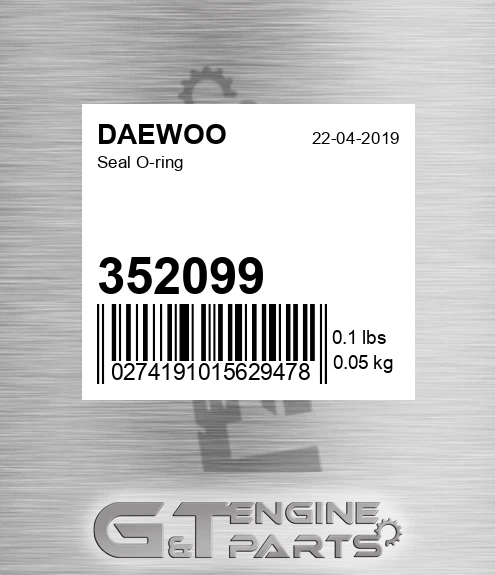 352099 Seal O-ring