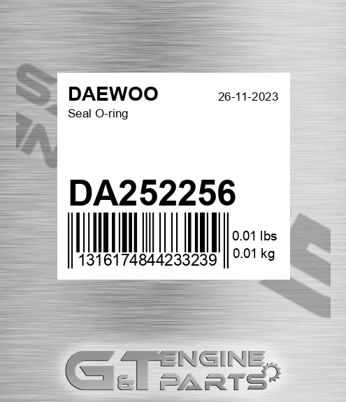 DA252256 Seal O-ring